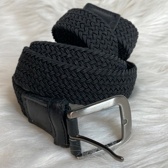 Other - Black Braided Stretchy Belt